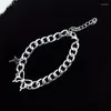 Link Pulseiras Coreanas Elegantes Mulheres Borboleta Pulseira de Aço Inoxidável Ajustável Simples Metal Prateado Cadeia de Pulso Decoração Feminina Presentes