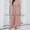 Casual Dresses Summer 2023 Ramadan Mubarak Abaya Dubai Turkiet Muslim Hijab Dress Women's Kimono Solid Color Long Dress Fashion Fit Elegant X0625