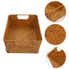 Dinnerware Sets Woven Tray Handmade Bread Container Decorative Baskets Bowls Hyacinth Storage Basket Rattan