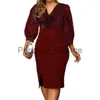 Casual Jurken Plus Size Galajurken Sexy V-hals Ruches Bandage Bodycon Elegant Party Cocktailjurk Streetwear Vestidos Mujer Curvy x0625