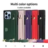 Crossbody Card Holder Square fodral för iPhone 14 Pro Max 11 12 13 6 6S 8 7 Plus SE 2022X XS XR Lanyard Armband Stand Bag Cover 20