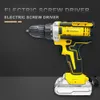 Boormachine Electric Drill 1150 rpm 1825nm Cordless Drill Electric Skruvmejsel Laddningsbar Driver DC Lithiumion Batteriladdat Power Tool