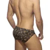 Men's Swimwear European And American men's Swimming Trunks Low Waist Sexy Print Leopard Triangle Nylon QuickDrying Shorts 230625