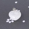 Charms 1st Natural Stone Peach Heart Pendant Diy Women's Red Strawberry Crystal Necklace 25 10mm