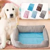 kennels pens The Ultimate Cooling Pet Mat Breathable Washable Summer Pad Dog Cat Self Cool Blanket for Kennel Crate and Bed Sleeping Ice Silk 230625
