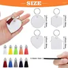 Hooks 160st Blomma MDF Thermal Transfer Board Sublimering Printing Keyring KeyChain for Heat Press Machine Gift Creative