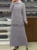 Casual klänningar muslimska mode hijab klänningar för kvinnor överdimensionerade mantel Mellanöstern abayas zanzea kalkon kaftan isamiska ramadan arabiska vestidos x0625