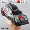 Diecast Model car 1/24 RS6 Avant DTM Modified Model Car Diecast Miniature Metal Car Collection Sound Light Toy Vehicle Toys For Boys Child Gift 230621