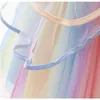 Girl's Dresses Baby Girls Unicorn Tutu Dress Pastel Rainbow Princess Girls Birthday Party Dress Children Kids Halloween Unicorn Perform Costume 230625