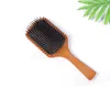 Top qualité AVDA en bois grande Brosse à palettes Brosse Club Massage Brosse à cheveux peigne empêche la perte de cheveux Sac de cheveux masseur