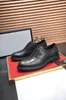 Marque de luxe hommes Oxfords costume bureau robe chaussures décontractées marche en cuir véritable avec Logo de marque taille 38-45