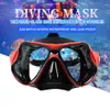 Dalış maskeleri yüzme gözlük maskesi şnorkelli cam tüplü şnorkel spor ekipmanları 230621
