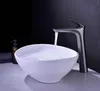 Rubinetti per lavabo da bagno Rubinetto in ottone di alta qualità Miscelatore per lavabo in rame grigio pistola Alto / basso freddo