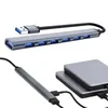 Extensor de porta USB para laptop USB 3.0 Divisor de computador múltiplo compatível com Lash Drive Impressora Câmera Teclado