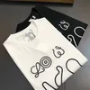 Kort ärm plus storlek TEES MENS KVOMEN SOLID LOOK FASHION Märke Toppbokstäver Mönster Print T-shirt T-shirt Summer Classic Tee