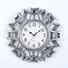 Horloges murales créatives 10 pouces rétro horloge nordique ronde salon mode silencieux Wekker décoration FGM