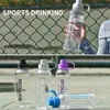 Sport Plastic Water Bottle Transparent Portable Cup for Outdoor Gym Travel 1000Ml Large Capacity Leakproof Drinking Bottles BPA Free