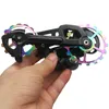 自転車derailleurs mtbロードバイクセラミックプーリーアルミニウムリアデレイラー10t 11t 12t 13t 14t 15t 16t 17tガイドサイクルセラミックベアリングホイール230621