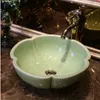 Chine Procelain lavabo évier en céramique art éviers Comptoir salle de bain décoratif bassingood qté Wvkai