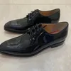 Italia Scarpe in pelle verniciata nera Scarpe eleganti stringate di lusso da uomo Derby traspiranti Scarpe da sposa da ufficio formali