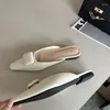 Pantofole Primavera Donna Moda Punta a punta Tacchi piatti Ciabatte femminili Slip On Sandali da donna casual Scivoli Scarpe Giallo