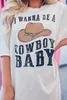 Wholesale Factory Price Western Clothing Cowboy Graphic Tee Printed T Shirt Oversize