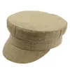 Berretti a sfera Cappelli militari estivi per le donne Moda Cappello da marinaio RB Lettera Berretto con visiera ricamato Cappello di paglia di rafia causale Cappello da viaggio Flat Top Cap 230621