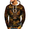 Men's Hoodies Beautiful Russia Style 3D Printed Hoodie Fashion Flag Sweatshirt Pullover Casual Long Sleeve Tops