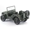 Diecast modelo de carro 1 18 modelo militar tático antiga segunda guerra mundial willis gp modelo de carro de liga militar para crianças brinquedos presentes menino veículos 230621