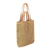 Sac femme été Simple grand sac sac tissé bord de mer vacances plage sac paille tissé sac Crochet sac à bandoulière 230310