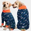 Rompers High Elasticity Pure Cotton Kvinnlig manlig stor hund Onesie Pyjamas Antihair Borttagningskläder för hundar Labrador Jumpsuitdräkt