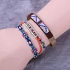 Braccialetti con ciondoli KELITCH Bracciale in tessuto bohémien Donna Miyuki Gioielli con perline di perline Braccialetti per coppie fatti a mano con ciondoli alla moda