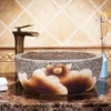 Lotus timbre Europe Style comptoir lavabo en porcelaine éviers de salle de bains lavabo en céramique évier Cqejf