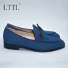 British Style New Handmade Blue Canvas Loafers Men Denim Shoes Butterflyknot Casual Shoes Summer Flats Male Dress Shoes