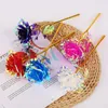 Dekorativa blommor Simulering Flower Gold Folie Rose Color Gift Fake Carnation Wedding Supplies Happy Valentine's Day Party Decor