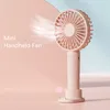 Andra Home Garden Portable Fan 2000mah laddningsbara handhållna fläktar mini USB -fläkt för camping mini bärbar luftkonditioneringslufts kylare 230625