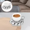 Utensílios de jantar conjuntos de girassol copo pires retro caneca de cerâmica café requintado leite expresso decreto canecas de estilo americano personalizado estilo americano