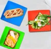 Silikon kaseler tabaklar tabaklar gıda sınıfı silikon kaymaz sevimli kase bebek tek parçalı yemek yemek mat jl1290