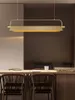 Pendelleuchten, moderne LED-Restaurant-Kronleuchter, nordische lange Bürobeleuchtung, Bar-Studienlampe