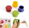 Hot Sales Silicone Red Wine Stopper Food Grade Beer Beverage Bottle Caps tätare Läcka gratis vinflaskkap med färskt förvaring JL1292