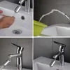 Neue Universal 720 Grad Wasserhahn Kopf Wasserhahn Belüfter 720D Rotation Spritzwassergeschützt Schwenk Wasser Sparende Wasserhahn Für Badezimmer