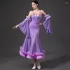 Scene Wear Fairy Rose Ballroom Dance Dress Women Prom Waltz Performance Costume Adult Competition Dresses BL10338