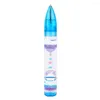 Stylo à bulles Anti anxiété sablier conception soulagement du Stress coloré liquide barboteur Fidget bureau jouets fournitures scolaires