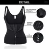 Women's Shapers Corset Latex Female Waist Training Device Zipper Vest Slimming Clothing