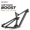 Bilbilar Racks Himalo Cykelram Full Suspension Boost Frame Trail Enduro 148*12mm 29er 27.5er Aluminium Alloy MTB Frame Am All Mountain 230621
