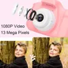 Caméras jouets Appareil photo pour enfants Appareil photo numérique vintage Pographie Caméra vidéo MINI Jouets éducatifs pour enfants Cadeaux de bébé Caméra 1080P Noël 230625