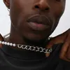 Brins nouvelle mode Imitation perles lien chaîne collier hommes de luxe en acier inoxydable à la main tour de cou pour bijoux cadeau 230613