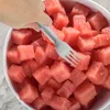 Dinnerware Sets Watermelon Fork Fruit Slicer Melon Cutting Tool For Summer