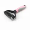 Brosses professionnelles pour nœud de poils d'animaux enlever les peignes de brosse de toilettage de chat outils de toilettage de chiot sous-poil perte de poils volants