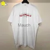 Camisetas Masculinas Vetements Camisetas Masculinas Cloes Bla Branco Bandeira da Polônia Tecido Pesado VTM Oversized Casual Manga Curta Tinta Bordado Globalmente J230625